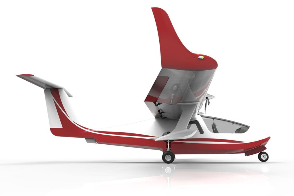 Fiber laminates nuevo modelo anfibio avión ultraligero